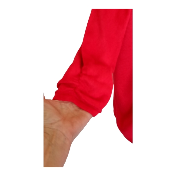 Red Plus Size Sag Harbor Sweater 2X - Picture 3 of 16